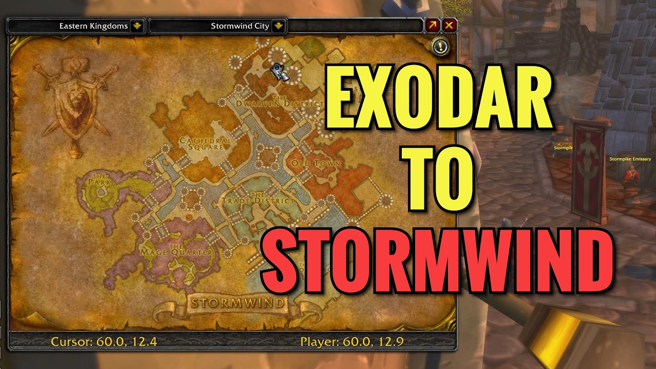 How To Get To Stormwind From Exodar (WoW TBC)