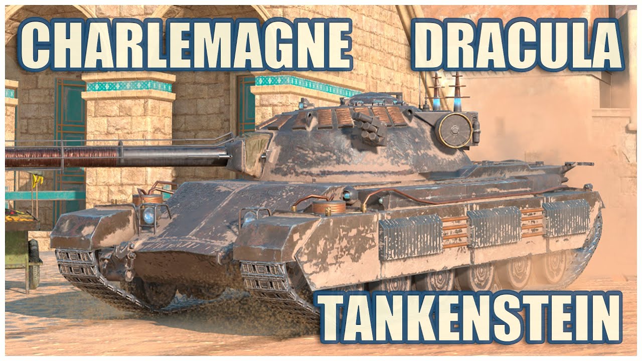 Charlemagne, Дракула & Франкенштанк • WoT Blitz Gameplay
