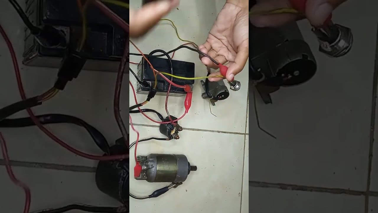 rangkaian listrik starter motor