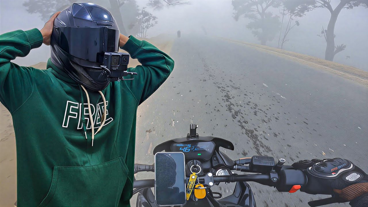 Riding in Xtreme Fog 😱 | I Couldn't See Anything