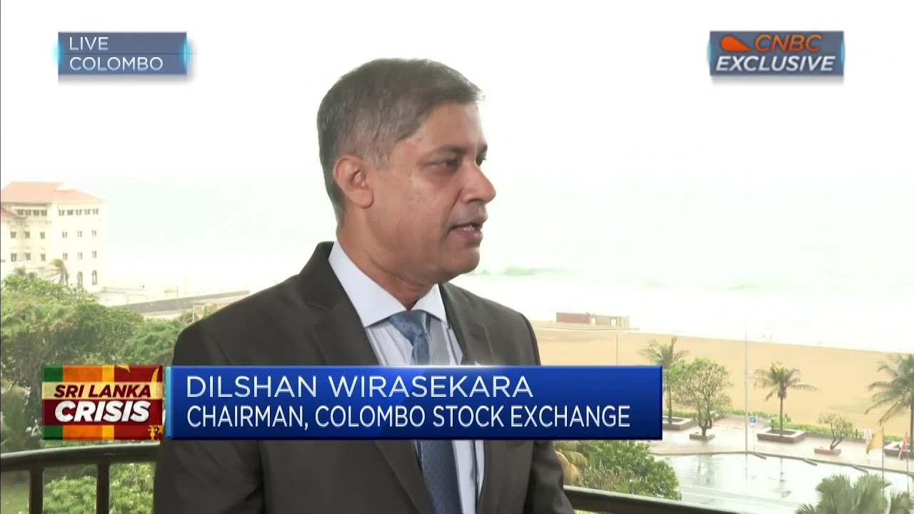 Sri Lanka stock exchange chairman foresees four to five more months of difficulty