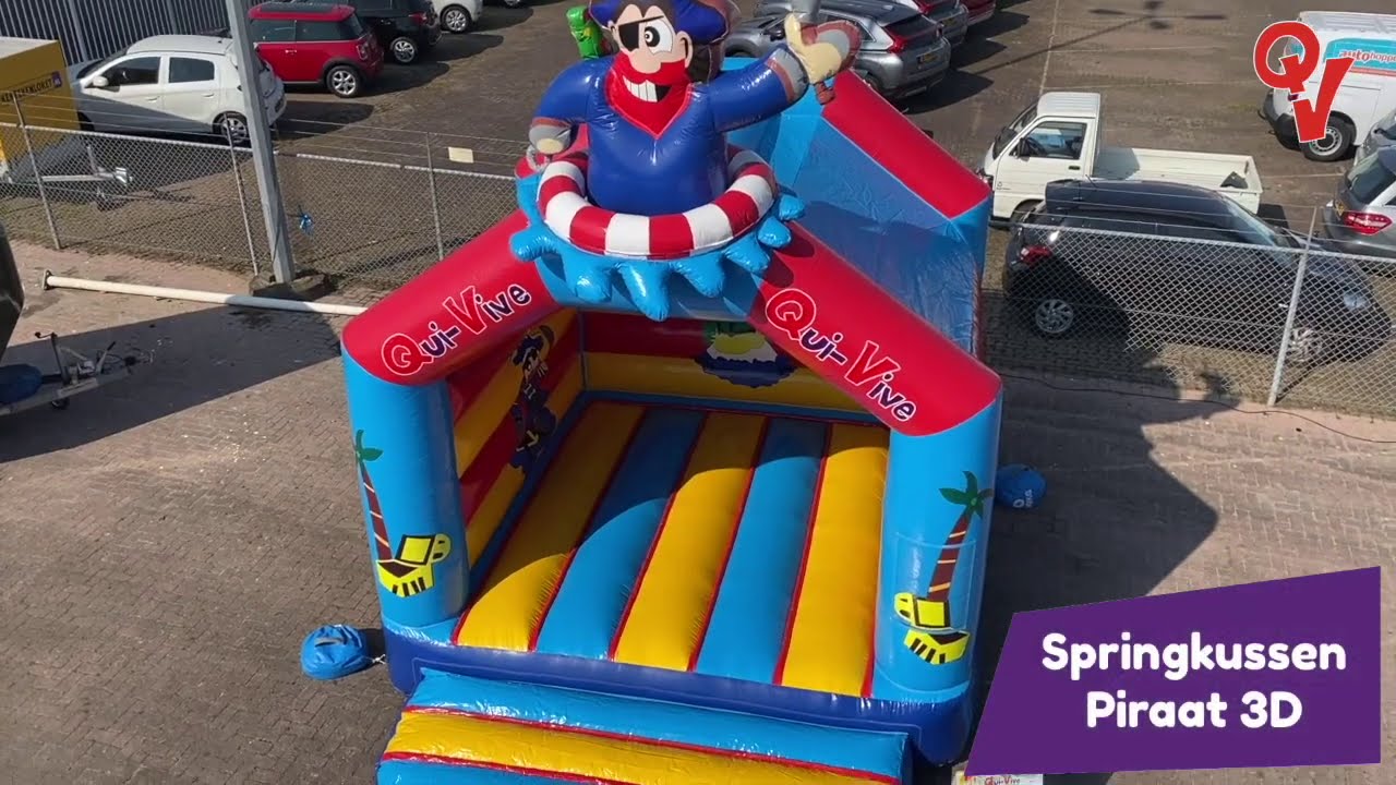 Springkussen Piraat 3D huren - Qui Vive