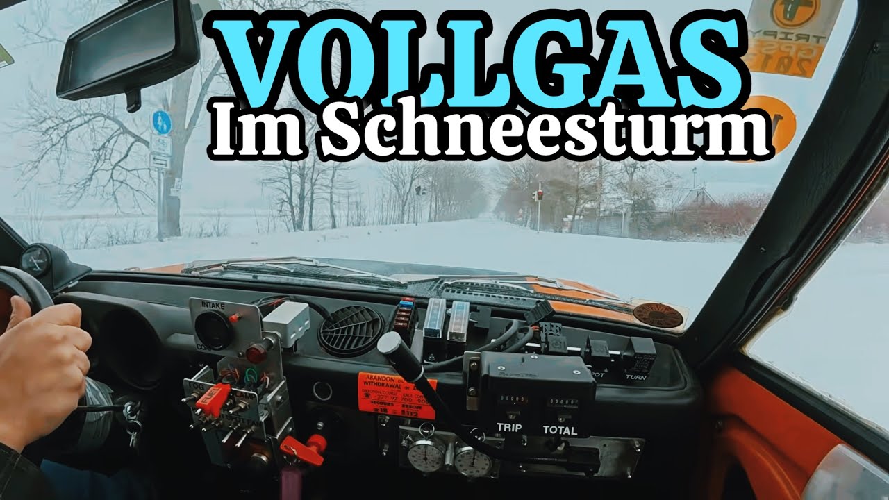 VOLLGAS durch den Schnee im Echten Rallye Auto!  Fiat 128p Coupe erste fahrt seit 10 Jahren