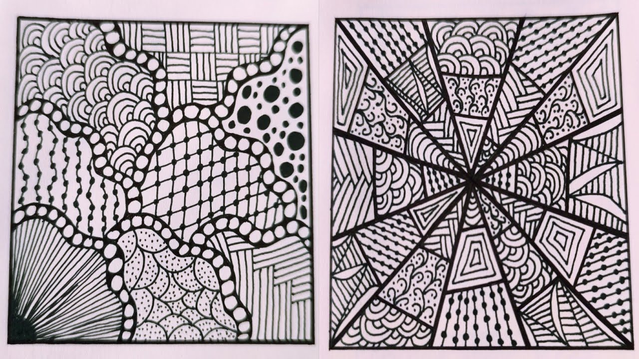 23 Aesthetic Zentangle Art Ideas || Easy Art Tips And Hacks
