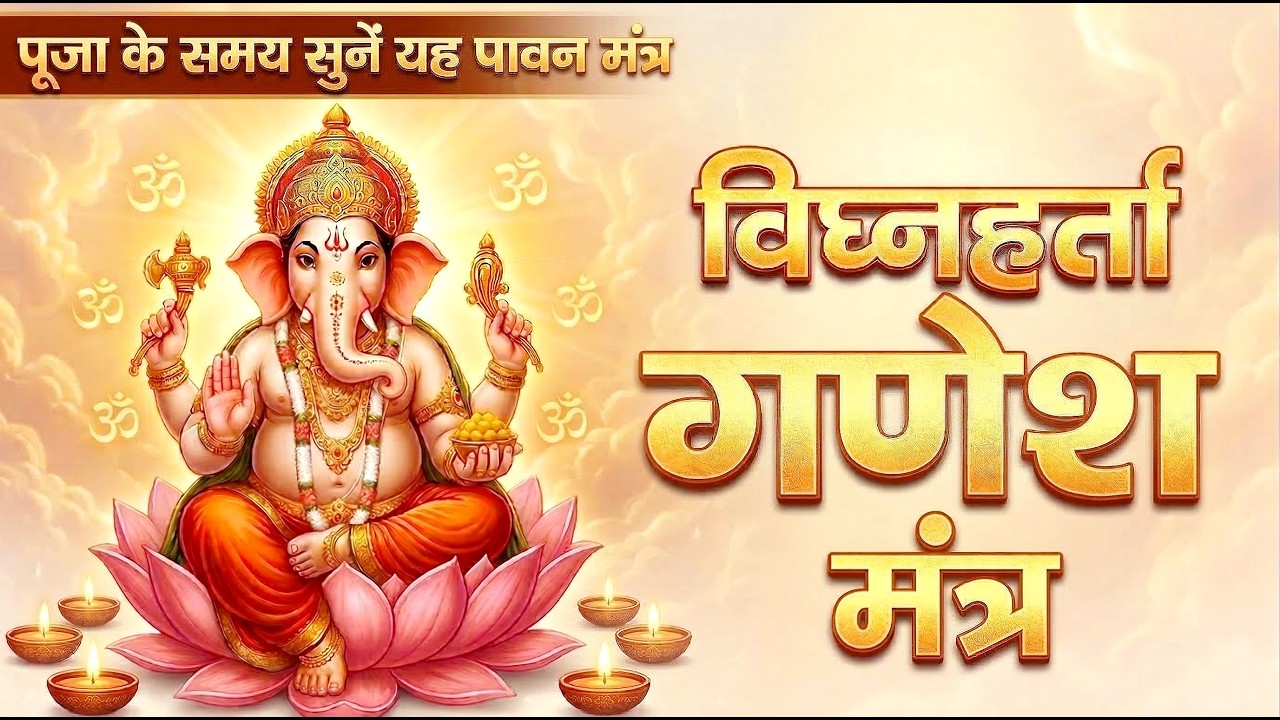 Vighnaharta Ganesh Mantra | विघ्नहर्ता गणेश मंत्र | LYRICAL | Mantra for Peace & Success | EPIC