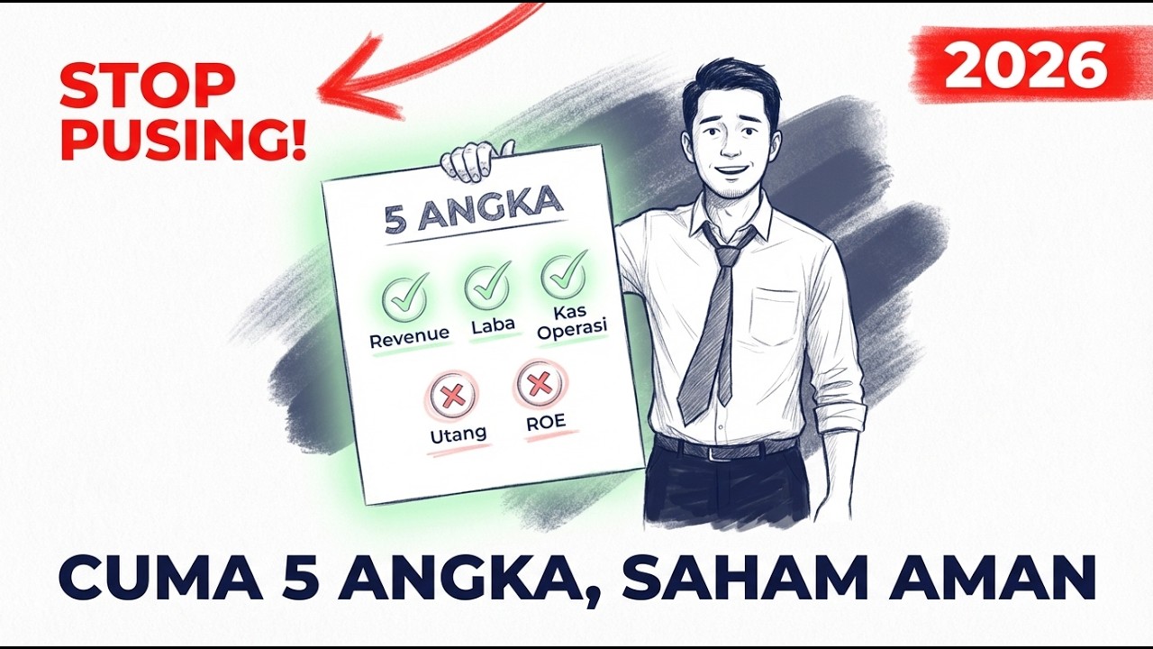 CARA BACA LAPORAN KEUANGAN TANPA PUSING: FOKUS KE 5 ANGKA YANG PALING MENENTUKAN SAHAM !
