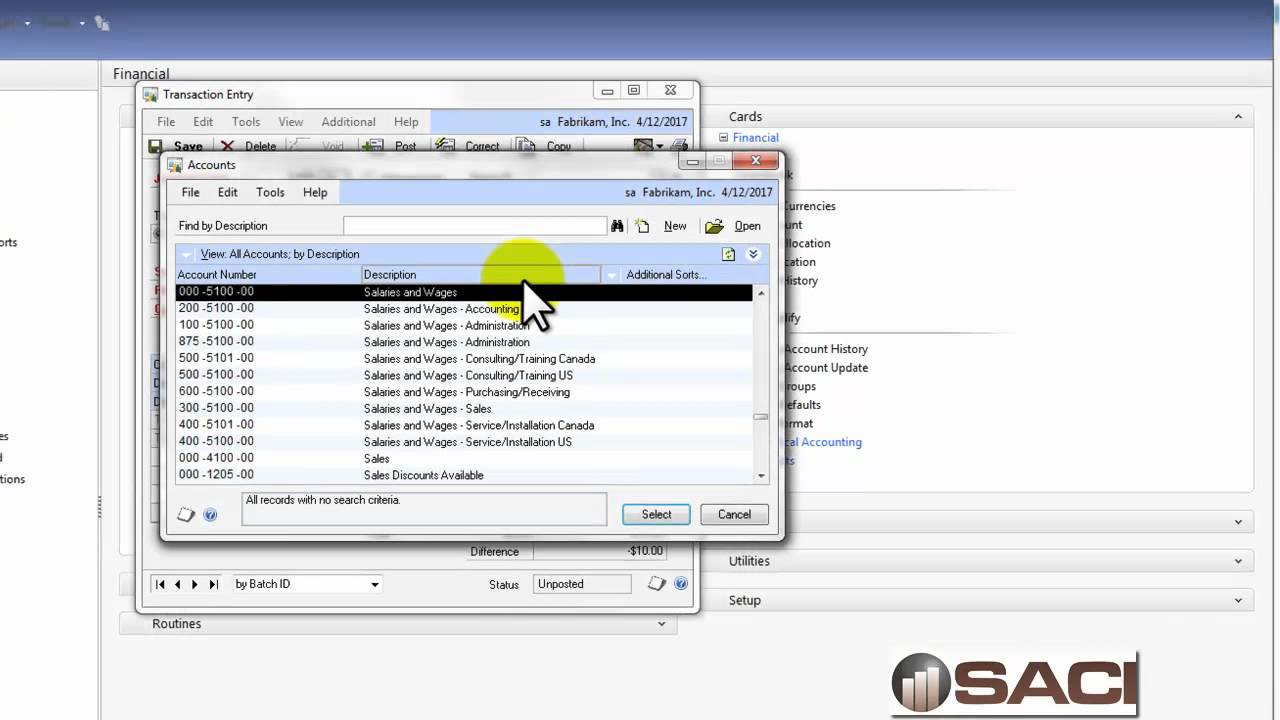 Microsoft Dynamics GP Activity Tracking