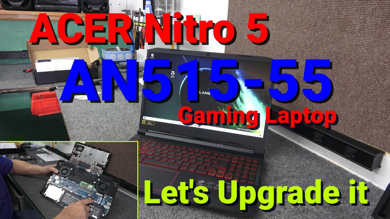Обновление SSD-накопителя и памяти ACER NITRO 5 AN515 SAMSUNG NVMe