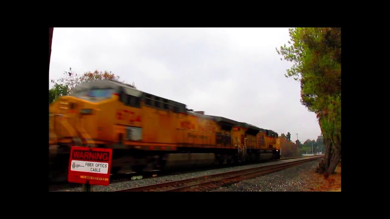 Railfanning Mission Mill & El Monte 1/23&24/16: SP 309, UP 7964 leads ZLCAI, UP 8949 modified trucks