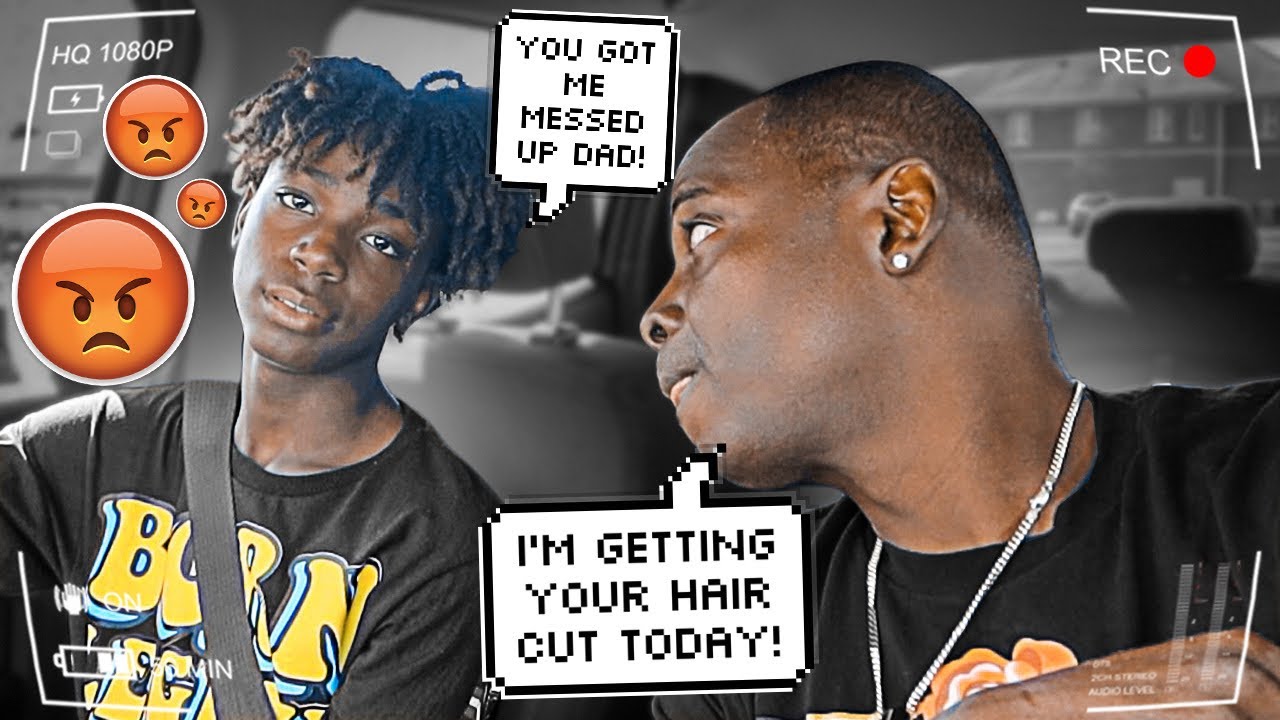 Telling Darion He's Getting A Hair Cut (PRANK) To See How He Would React **Very Bad Idea**