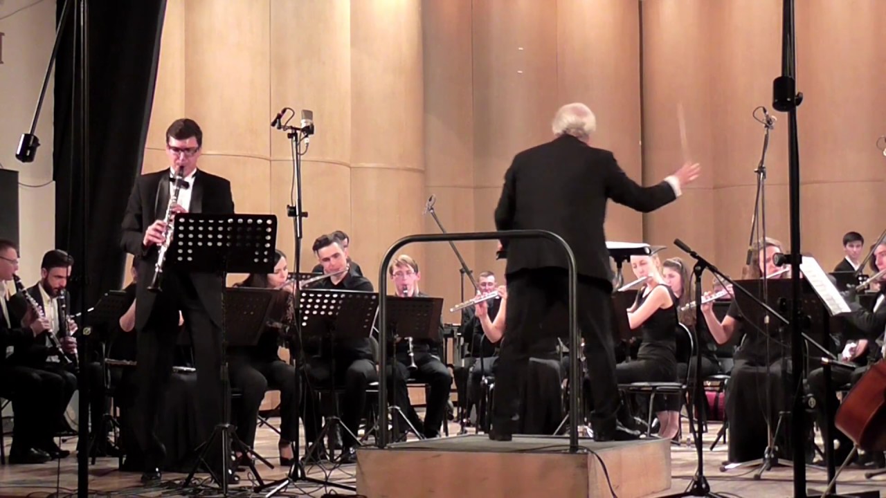 Oscar Navarro: Concerto №2 for clarinet and Concert Band-soloist Larin Nikolai