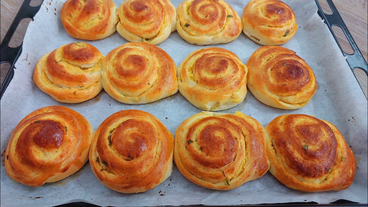 💥 KOLAY POĞAÇA TARİFİ 👍Pamuk Gibi Yumuşacık Patatesli Rulo Poğça 😋