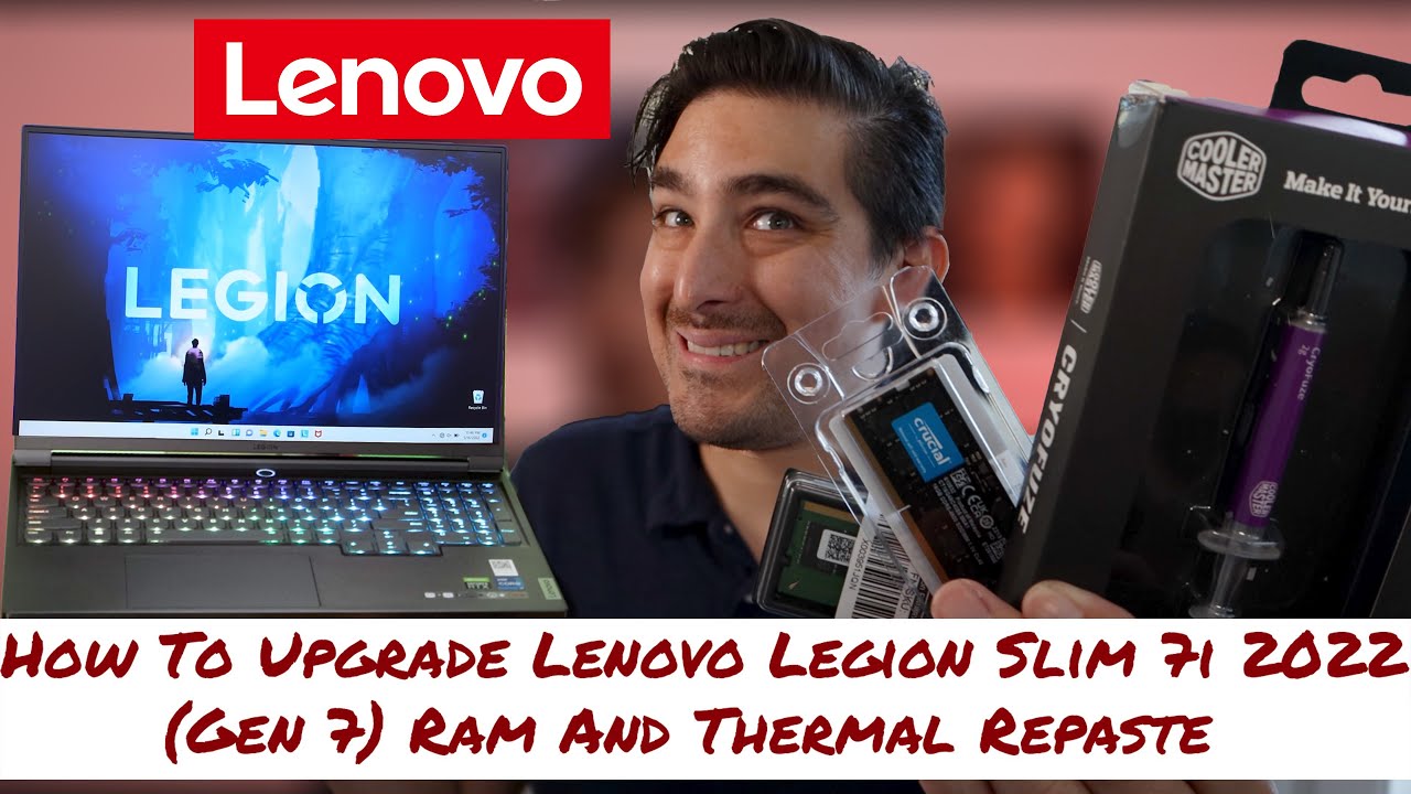 How To Upgrade Lenovo Legion Slim 7i 2022 (Gen 7) Ram And Thermal Repaste