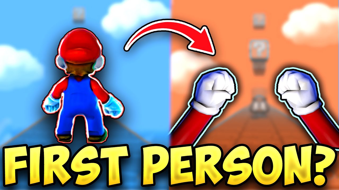 I Made Mario, But its an FPS (maybe can kiss luigi?)