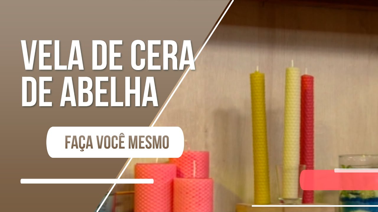Aprenda a fazer velas feitas com cera de abelha
