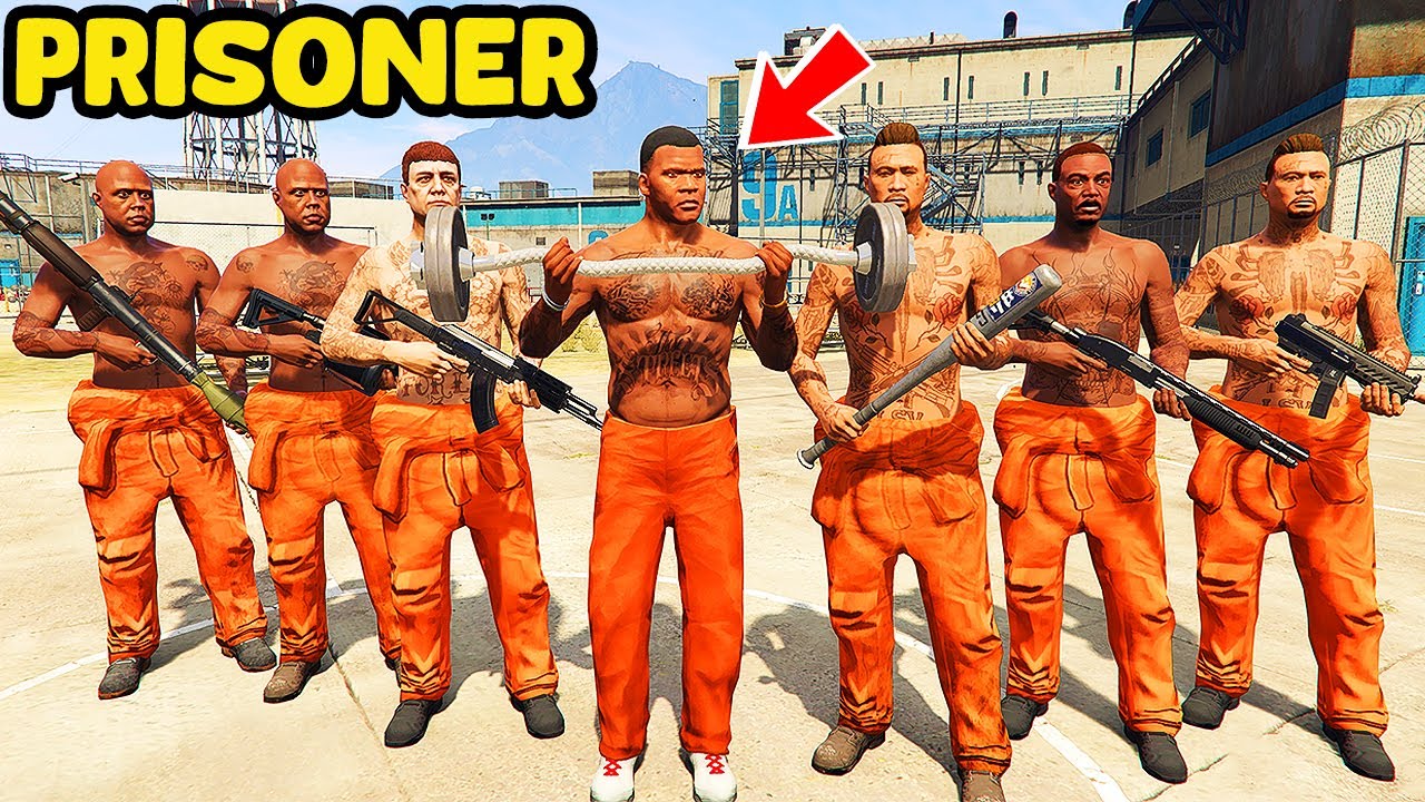 Franklin Become Most Dangerous Prisoner in GTA 5 | SHINCHAN and CHOP