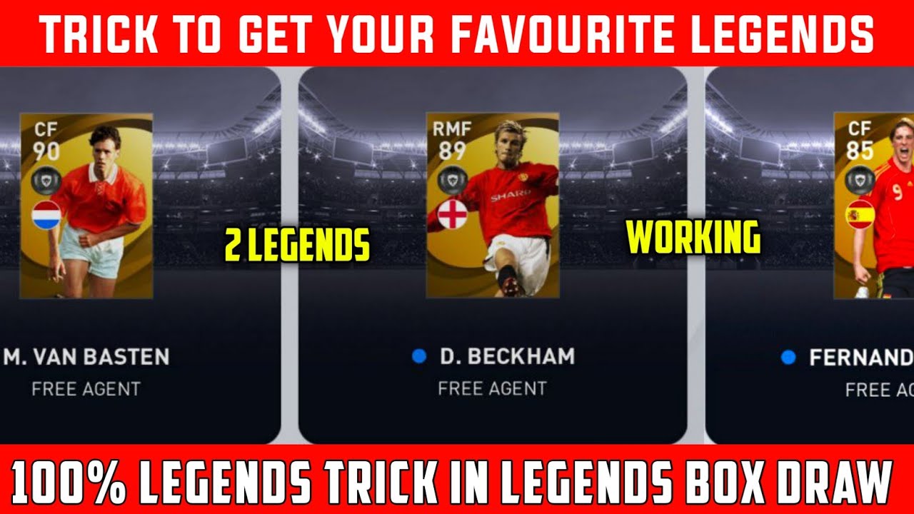 WORKING LEGENDS TRICK IN LEGENDS EUROPEAN NATIONAL TEAMS BOX DRAW : PES 2021 MOBILE