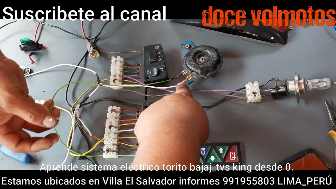 maqueta torito bajaj sistema eléctrico bien explicado