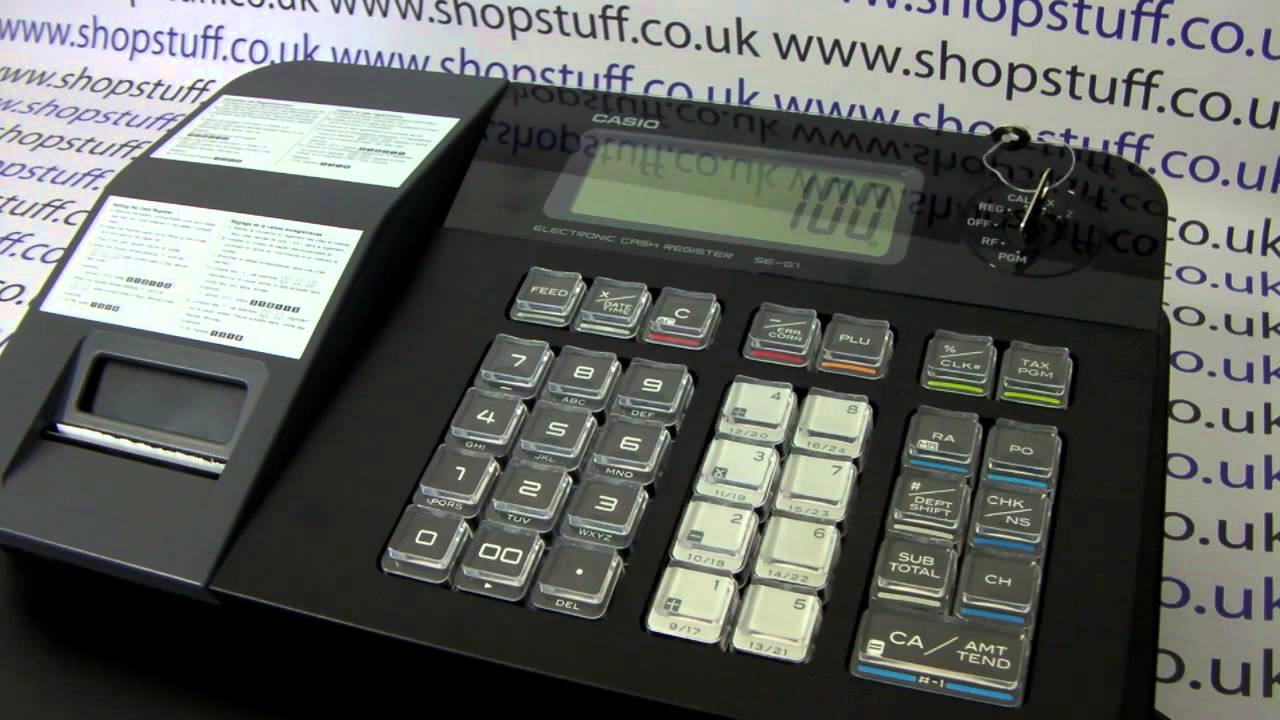 Casio SEG1 / SES700 / PCRT273 / SMT274 Cash Register Instructions: How To Program Preset Prices