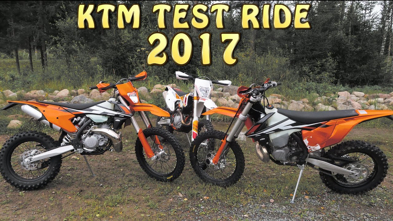 KTM TEST RIDE 2017 EXC 250 300 450