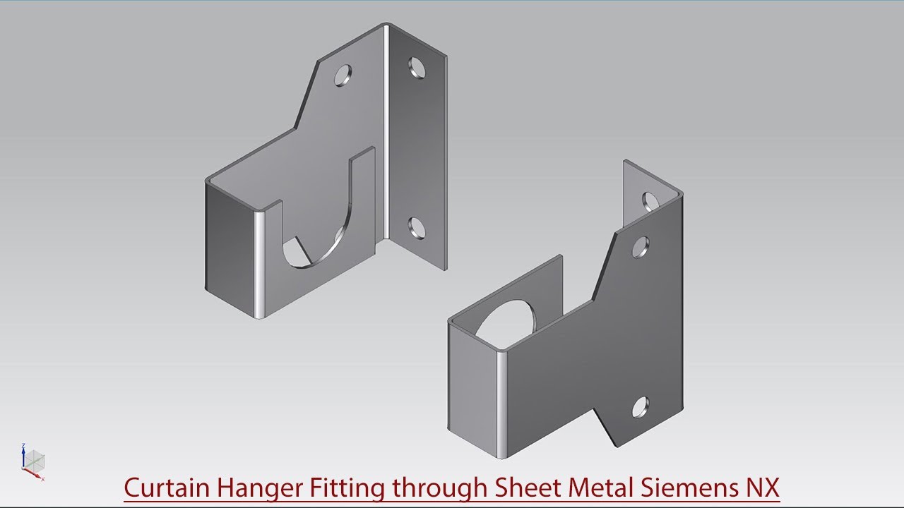 Curtain Hanger Fitting through Sheet Metal || Siemens NX Tutorial