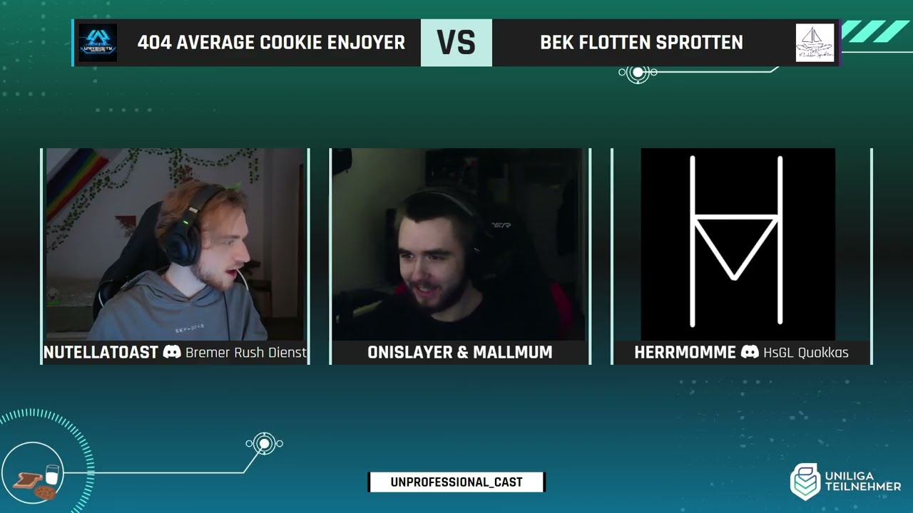 Mupfel Carry - 404 Average Cookie Enjoyer vs BeK Flotten Sprotten - Uniliga Relegation 3./4. Liga