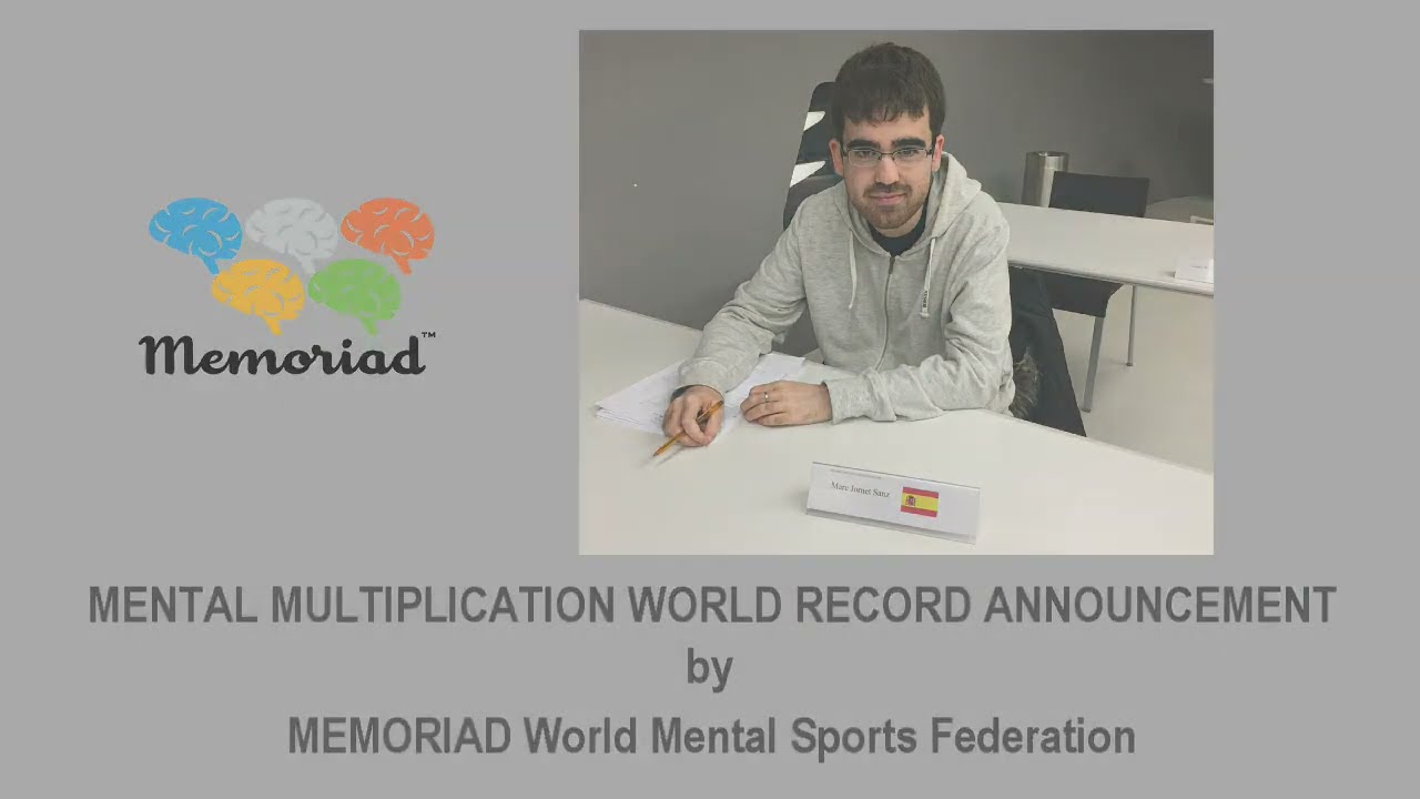 MENTAL MULTIPLICATION WORLD RECORD - 30th Sept. 2018