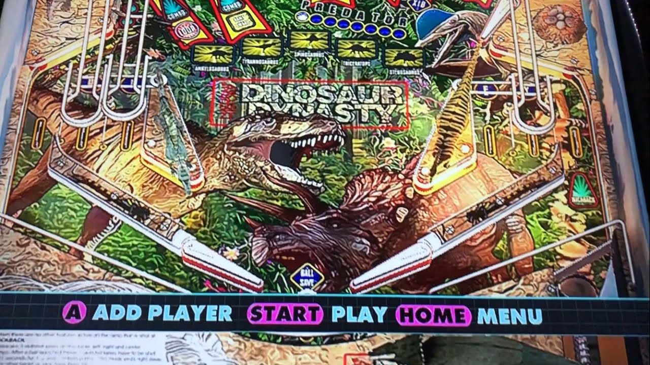 Dinosaur Dynasty Pinball (Natural History Pack) AtGames - Legends Gamer Mini