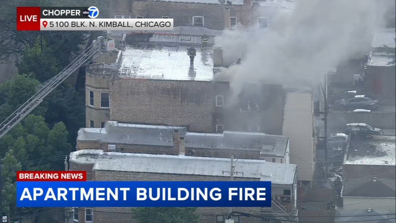 LIVE: Chopper 7 over fire on NW Side