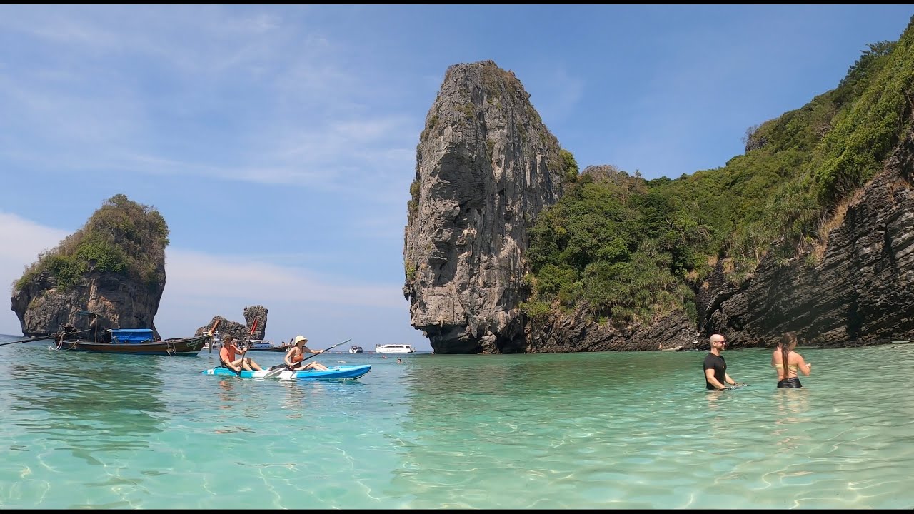 2024 Phi Phi island Ep.1 Nui beach(better than Maya Bay?!) /Monkey beach/ Lot Dalum