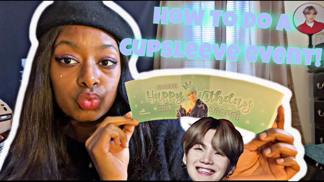 planning a bts suga cupsleeve event | 6 month journey | how to plan your own cupsleeve event! ✨