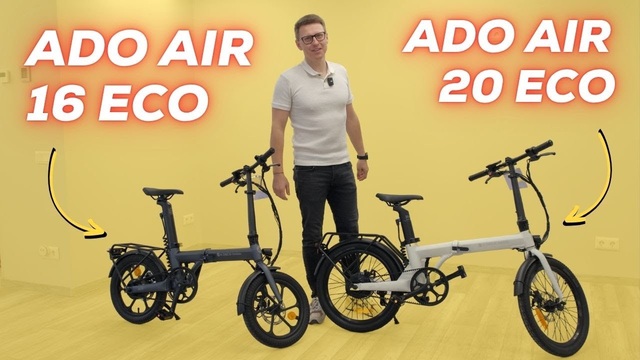 ADO Air ECO 16 ir ADO Air 20 ECO - Elektriniai Dviračiai