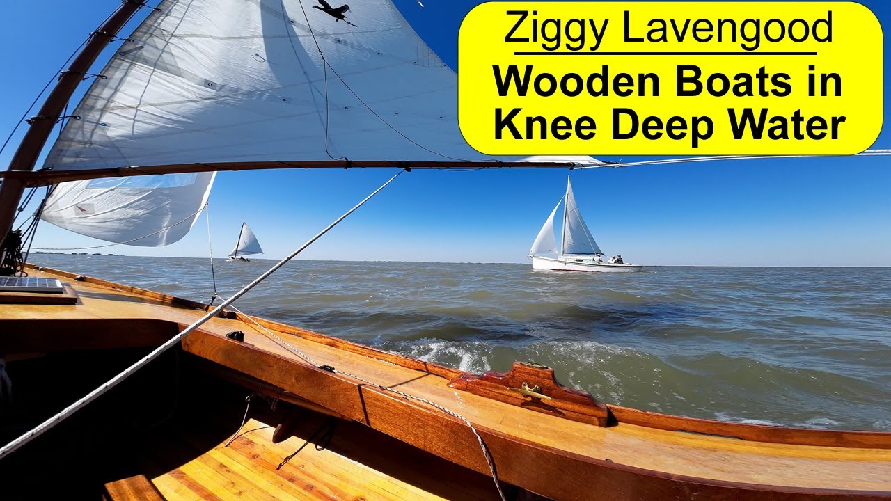 Wood Boats in Knee Deep Water on the Texas Coast