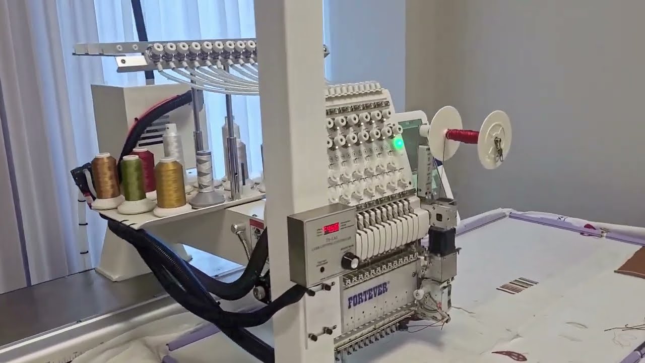 Fortever FT 1501XL | Промислова швейна машина з лазером та кордингом