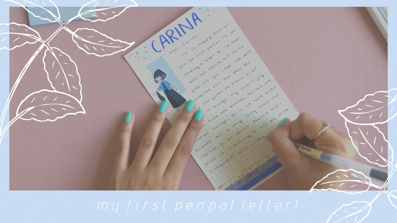my very first penpal letter!