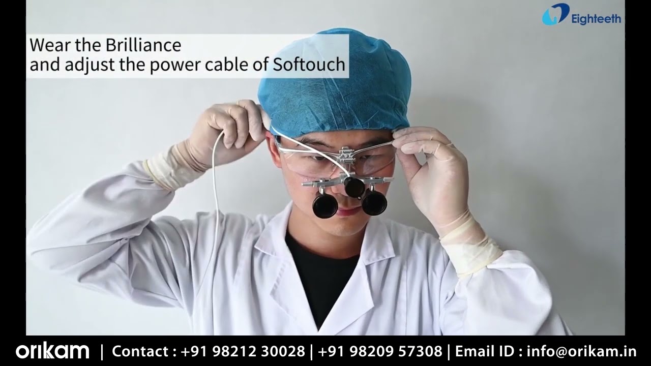 How to Attach 𝐒𝐨𝐟𝐭𝐨𝐮𝐜𝐡 Headlight to 𝐁𝐫𝐢𝐥𝐥𝐢𝐚𝐧𝐜𝐞 Binocular Loupes? Orikam | Eighteeth |