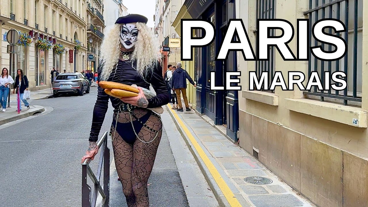 PARIS - FRANCE Walking Tour [4K] - PARIS - LE MARAIS