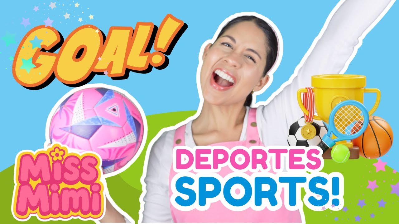 Los DEPORTES para niños con Miss Mimi | Videos educativos para niños en español | Inglés para niños