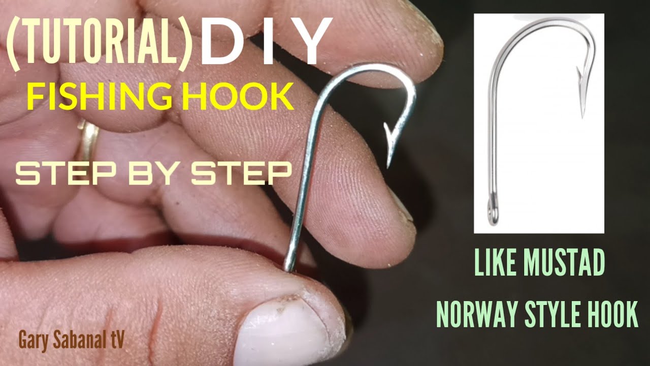 (TUTORIAL)HOW TO MAKE FISHING HOOK LIKE MUSTAD NORWAY HOOK STYLE