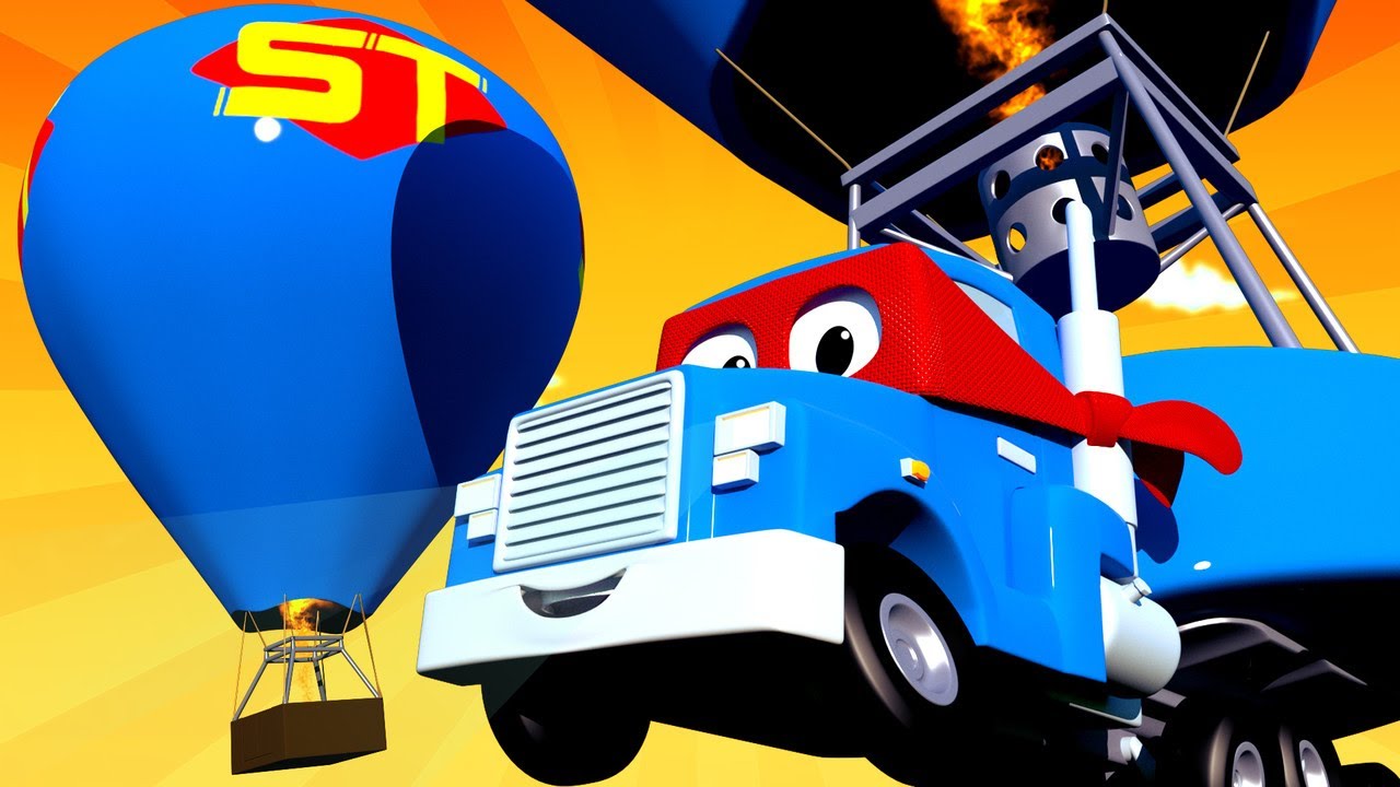 Carl de Super Vrachtwagen Nederlands ⍟  De HETE LUCHT BALLONVRACHTWAGEN  🚚 Cartoons voor kinderen
