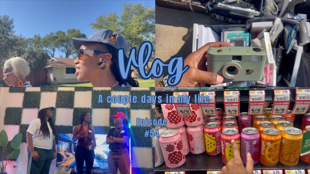 VLOG| NEIGHBORHOOD GARAGE SALE + CREATORS MEETUP+ SNACK RUN