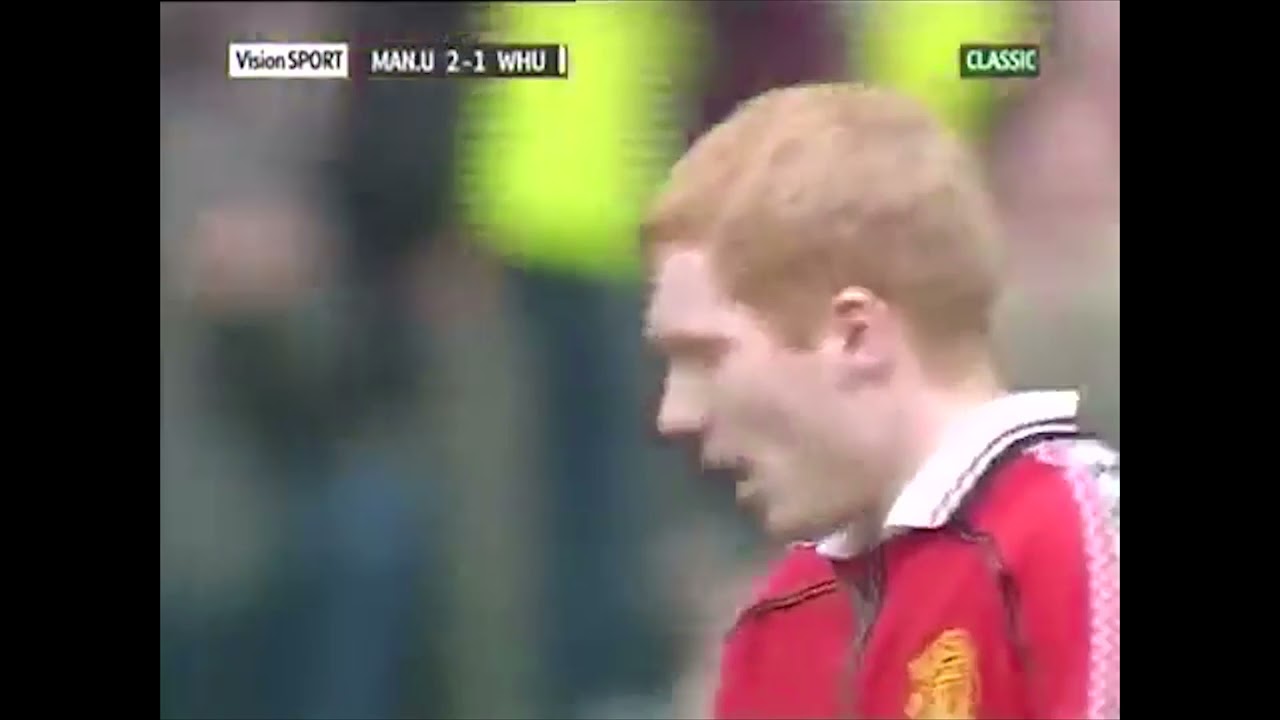 Paul Scholes vs West Ham United 99/00 ( Hat trick game)
