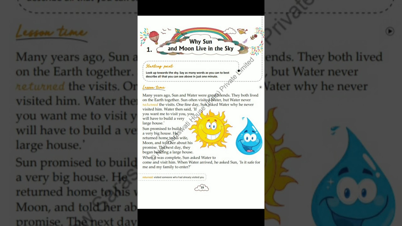 Why Sun and Moon Live in the Sky