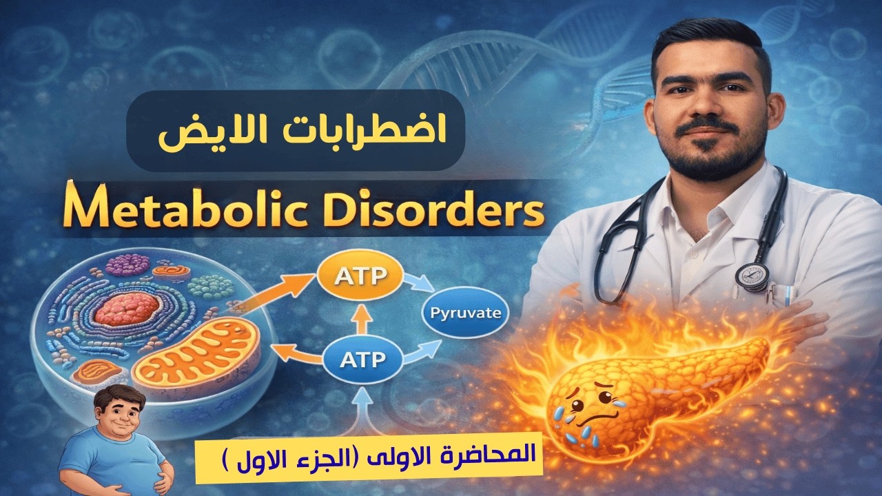 اضطرابات الايض  / المحاضرة الاولى والثانية ( الجزء الاول )  / وزاري 2026 / مرحلة ثالثة تحليلات  🧑‍🏫