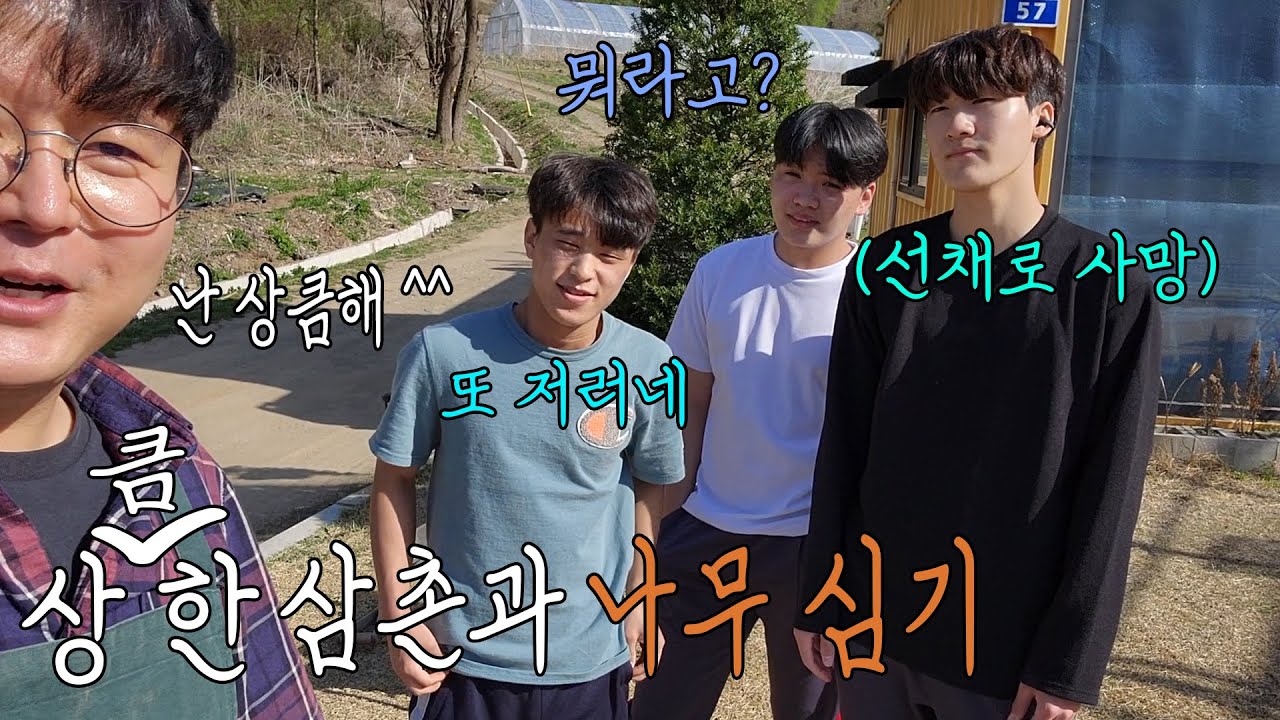 자칭 상(큼)한 삼촌과 진짜 상큼한 아이들의 나무 심기