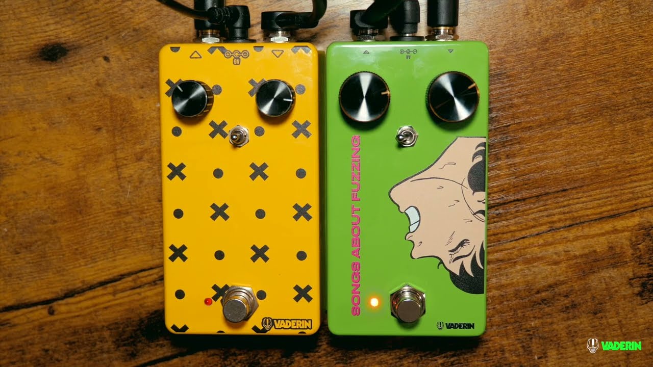 Vaderin Pedals - HP-X and SAF Harmonic Percolator Fuzz Comparison