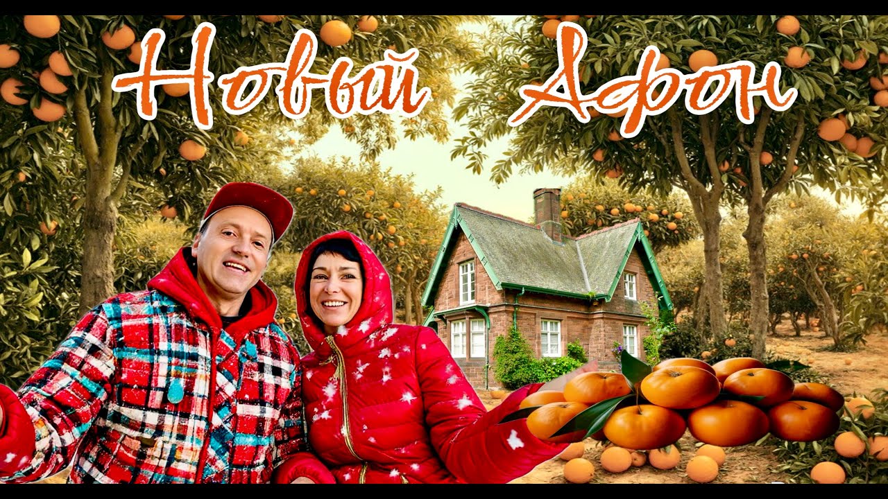 Абхазия. Новый Афон на Новый Год! Гагра, Гудаута. Мандарины по 25 руб. Живем в мандариновом саду.