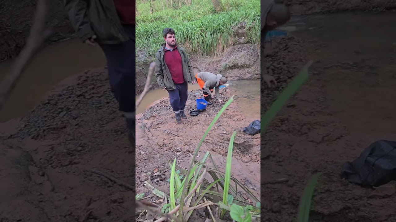 Gold mining preston - sluice box forst attempt
