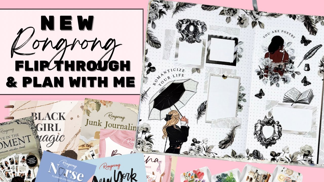 FLIP THROUGH & PLAN WITH ME  | NEW RONGRONG LAUNCH @rongrongdevoeillustration