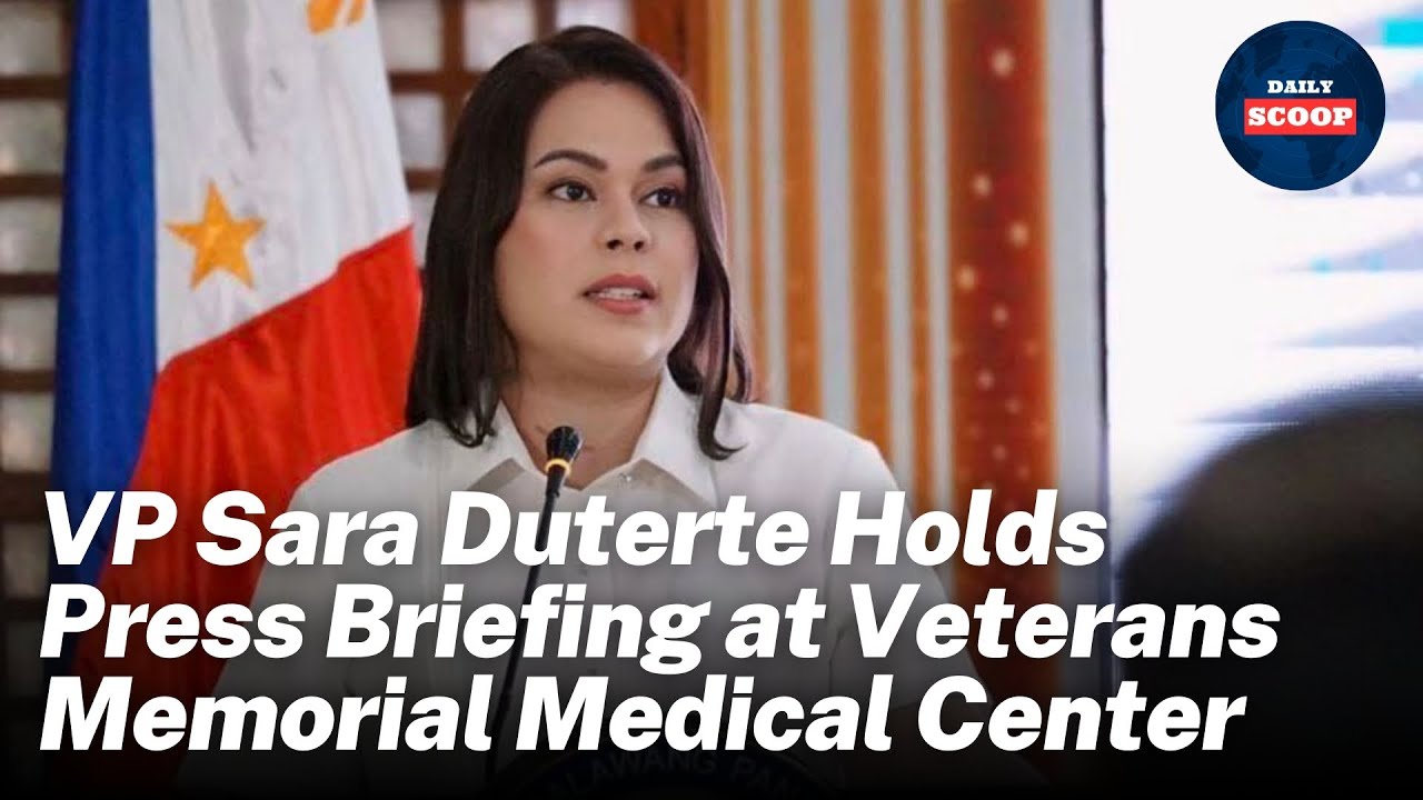 VP Sara Duterte Holds Press Briefing at Veterans Memorial Medical Center